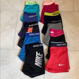 Nike pro shorts 10 pairs, Sold Sold Sold